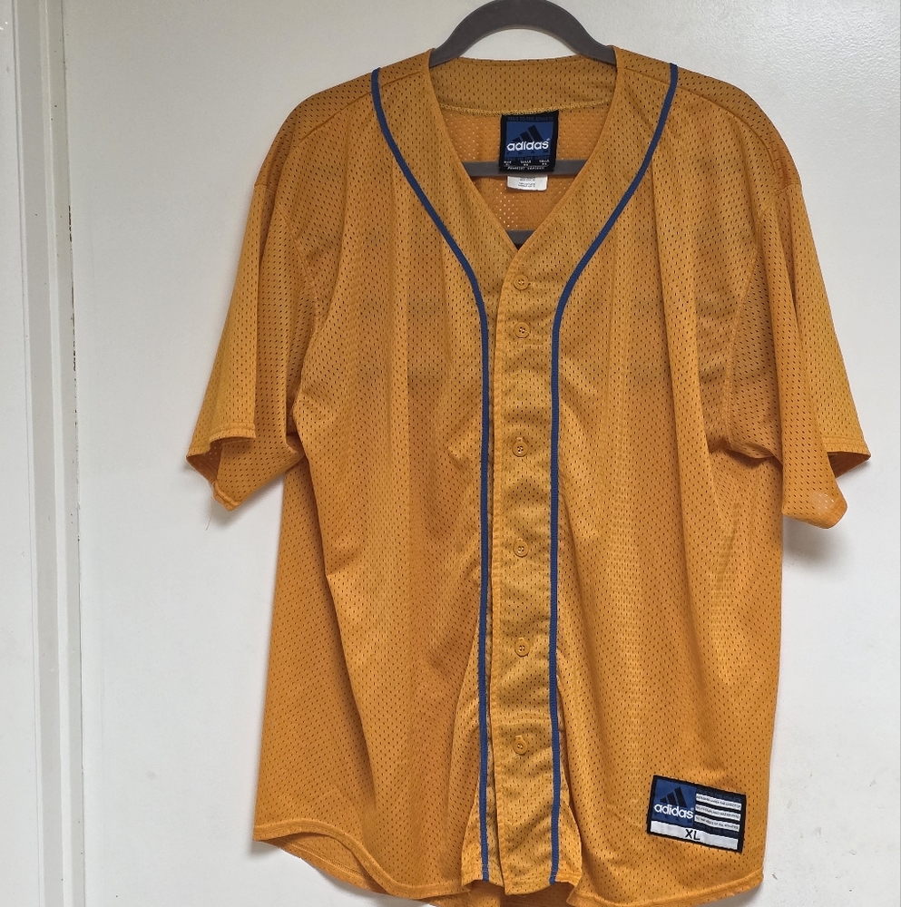 Adidas Gold and Blue Performance Jersey